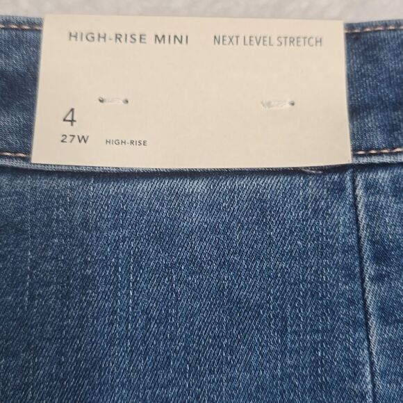 320 NWT AE Next Level High-Waisted Denim Skort Size 4 - Picture 5 of 11